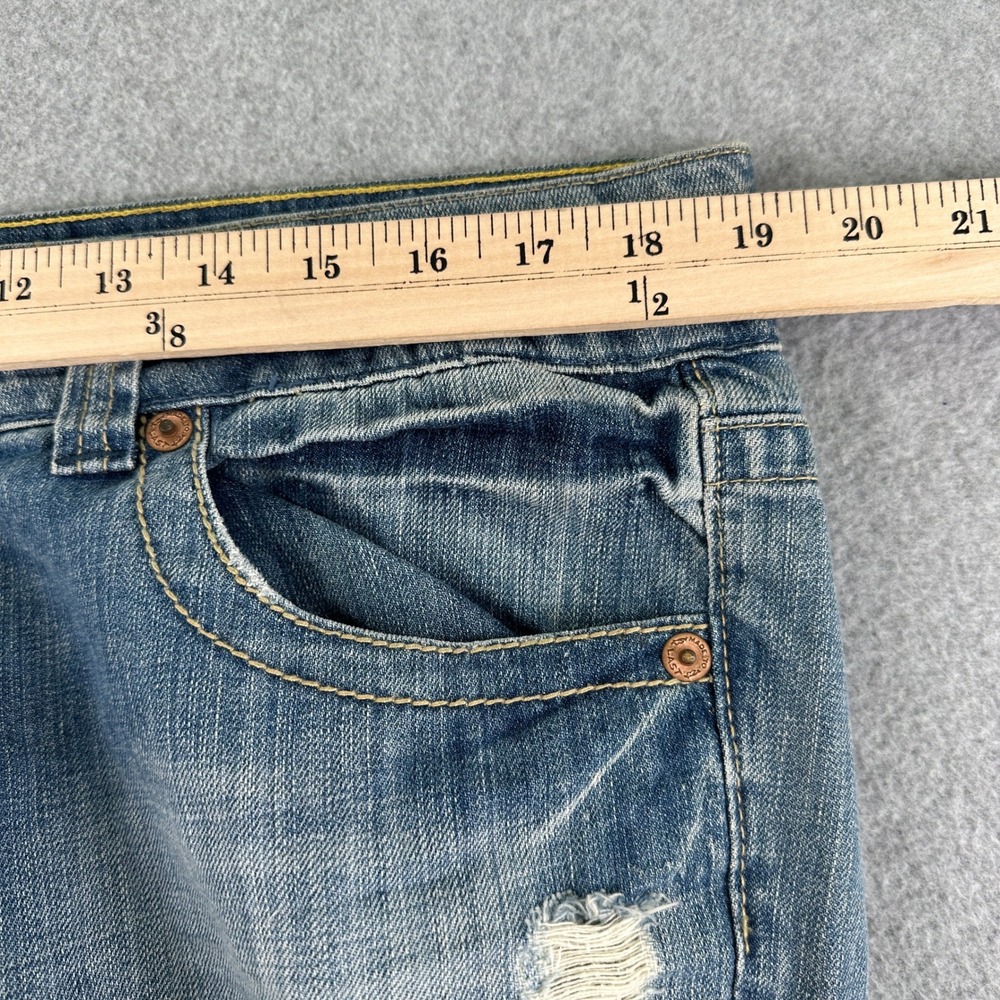 NWT American Eagle Jeans Women 14 Boyfriend Distressed Low Rise Wide Leg Flare - Picture 10 of 13